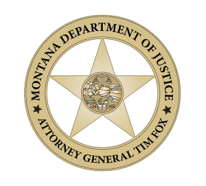 Department of Justice Tim Fox Logo