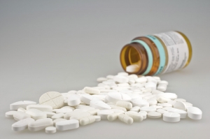 Drug Abuse Prevention Spilled Pill Bottle